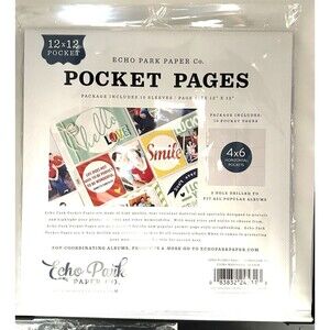 10-Pack 4x6 HORIZONTAL Pocket Pages for 12x12 Albums NEW Sealed